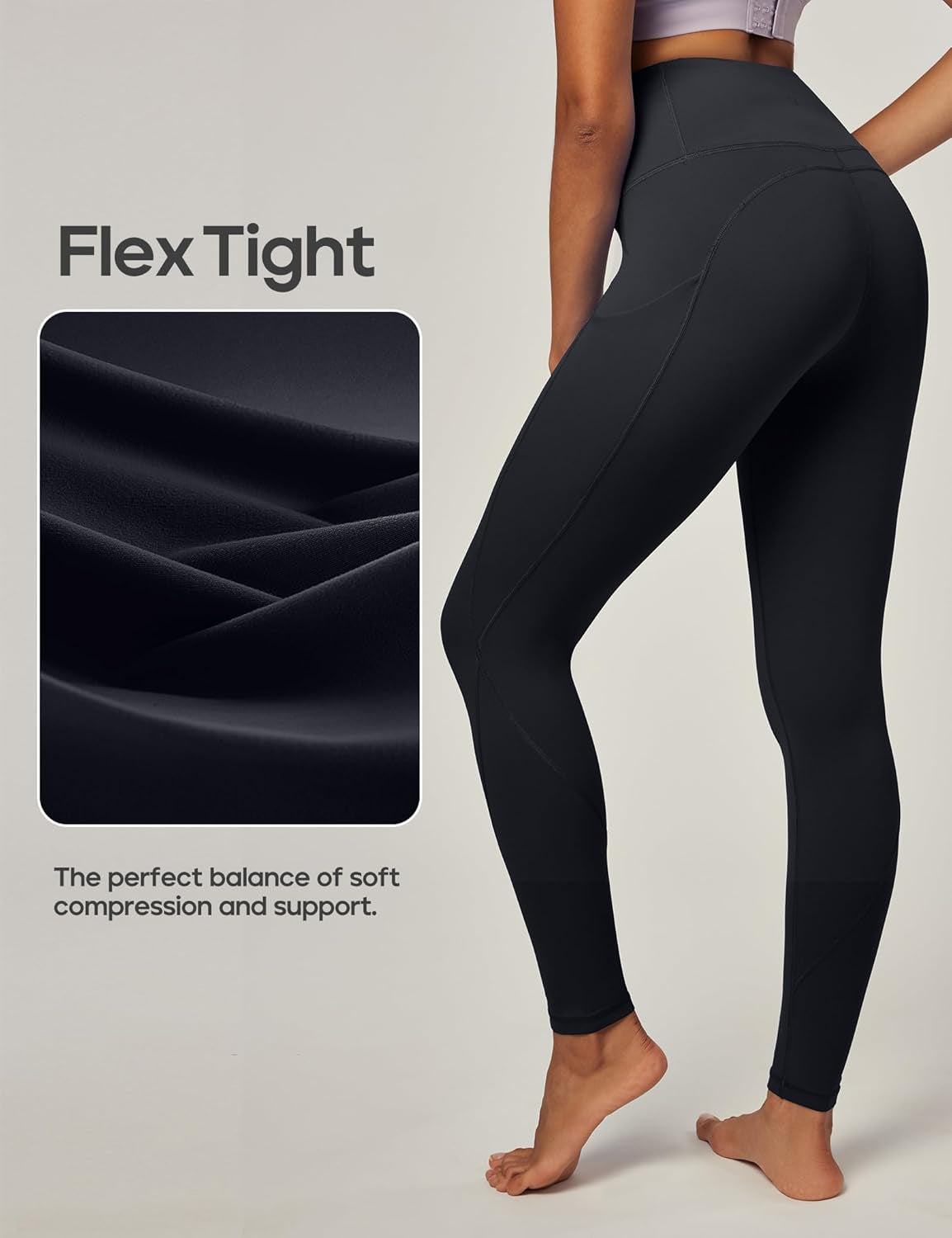 Upgrade your workout game with our High-Waisted Leggings featuring pockets! Perfect for yoga, running, and all your fitness needs. Tummy control and compression for that flattering fit! #WorkoutGoals #LeggingsWithPockets