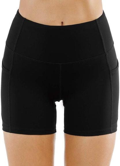 Elevate Your Workout with Our High Waist Tummy Control Yoga Shorts – Perfect for Running & Fitness, Plus Deep Pockets!